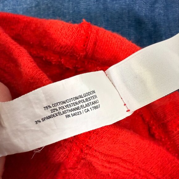 Old Navy 6-12m Girls Denim long sleeve Button Down Dress w/ pocket + Red tights - Picture 8 of 11